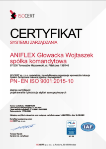 certyfikat ISO 9001